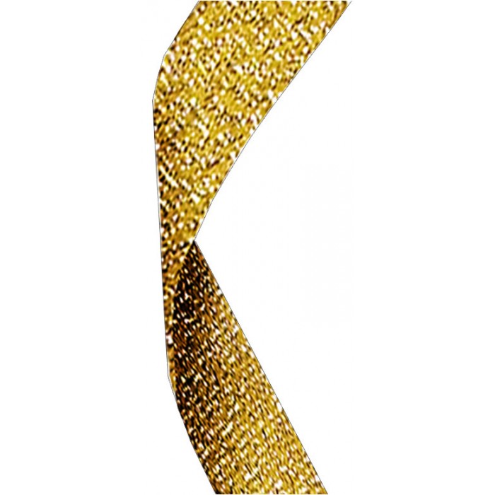 22mm gold glitter ribbon